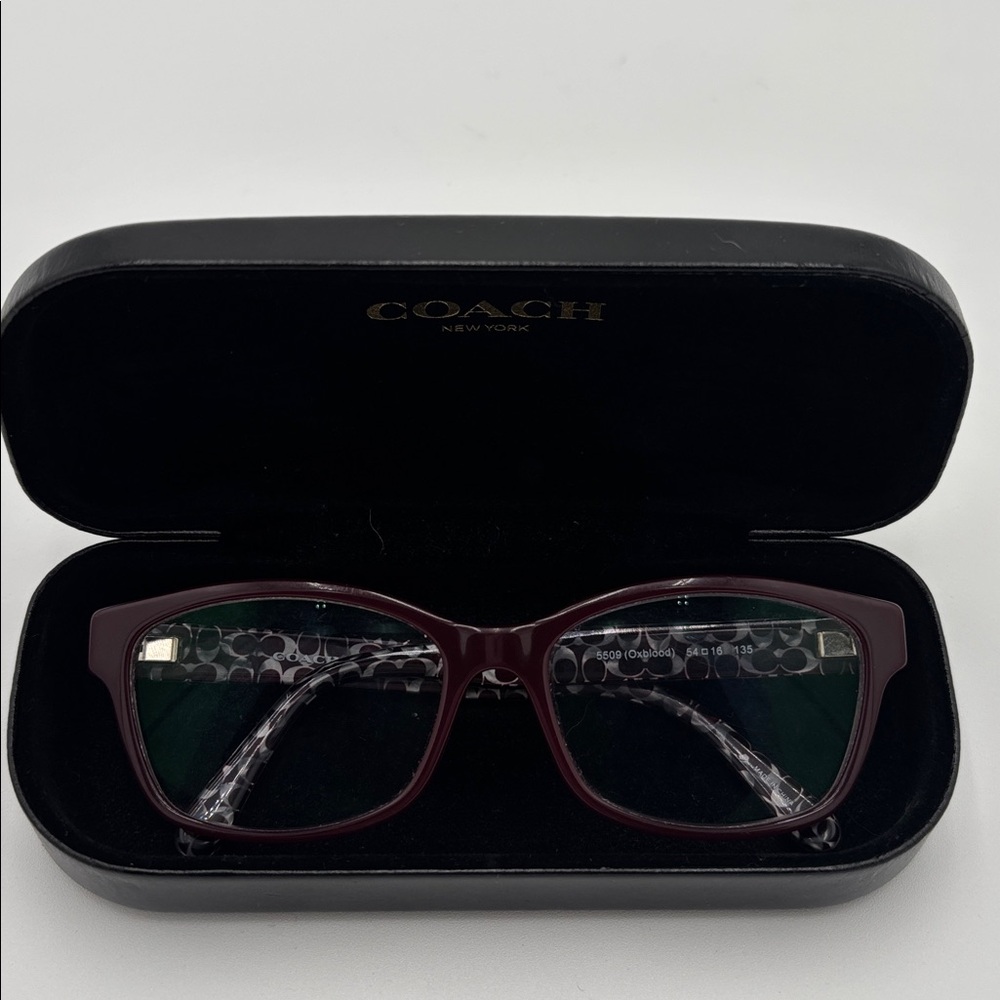 Coach HC6116 5509 Oxblood Eyeglass Frames 54-16-135 with Case